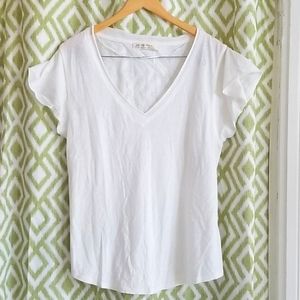 We The Free V-Neck White Tee XL